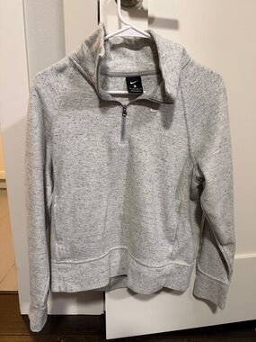Nike Heather Gray Half-Zip Sweatshirt